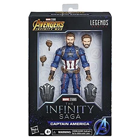 Hasbro Marvel Legends Series. Capitan America, action figure della Saga dell'Infinito in scala da 15 cm - 2