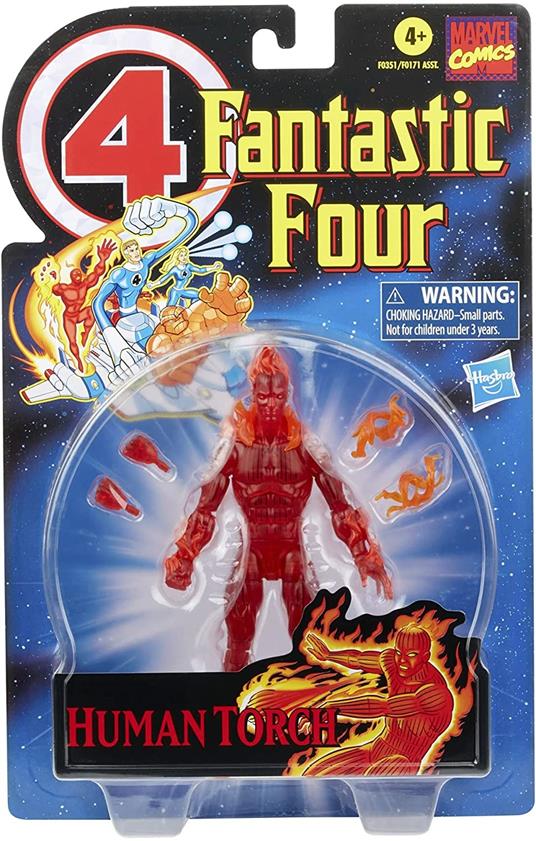 Fantastic Four Marvel Retro Collection Action Figure Human Torch - 2