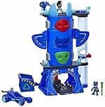 PJ Masks - Super Pigiamini, Deluxe Battle HQ, playset squartier generale con 2 action figure