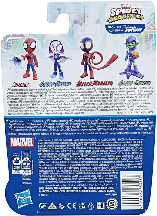 Hasbro Marvel Spidey e i Suoi Fantastici Amici - Spidey, action figure giocattolo da 15 cm, con 1 accessorio - 4