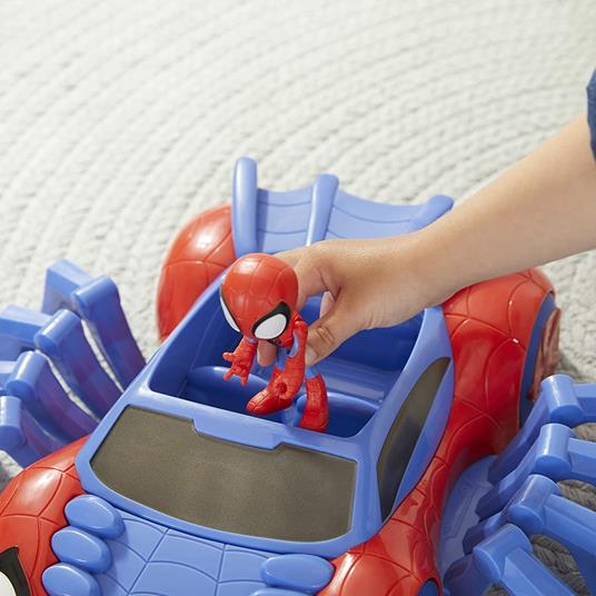 Hasbro Marvel Spidey e i Suoi Fantastici Amici - Ultimate Web-Crawler, include veicolo spara colpi e un personaggio da 10 cm - 5