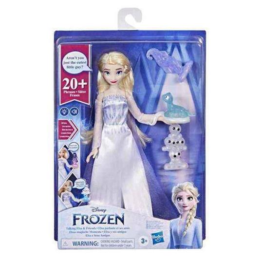 Hasbro Disney Parla e Gli Amici Disney Frozen 2, Bambola Elsa con Suoni e  Frasi, Giocattolo per Bambini dai 3 Anni in su