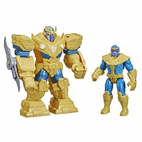 Hasbro Avengers Mech Strike - Thanos Deluxe, action figure da 17,5 cm con  Infinity Mech Suit e accessorio da battaglia