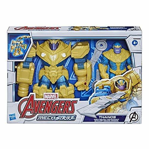 Hasbro Avengers Mech Strike - Thanos Deluxe, action figure da 17,5 cm con  Infinity Mech Suit e accessorio da battaglia - 3