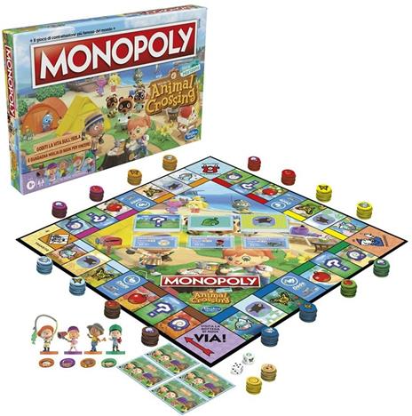 Monopoly - Animal Crossing: New Horizons, divertente gioco da tavolo per bambini dagli 8 anni in su, da 2 a 4 giocatori - 2