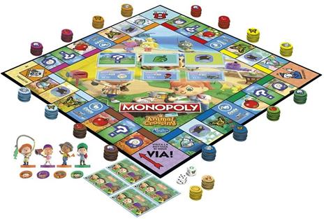 Monopoly - Animal Crossing: New Horizons, divertente gioco da tavolo per bambini dagli 8 anni in su, da 2 a 4 giocatori - 4