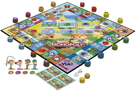 Monopoly - Animal Crossing: New Horizons, divertente gioco da tavolo per bambini dagli 8 anni in su, da 2 a 4 giocatori - 4
