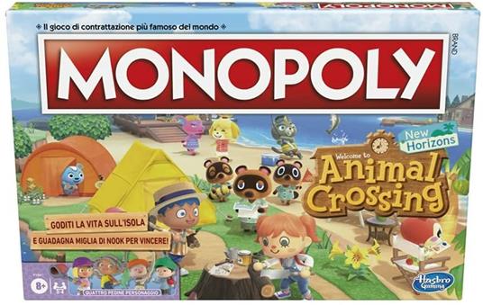 Monopoly - Animal Crossing: New Horizons, divertente gioco da tavolo per  bambini dagli 8 anni in su, da 2 a 4 giocatori - Hasbro - Games - Giochi di  ruolo e strategia - Giocattoli
