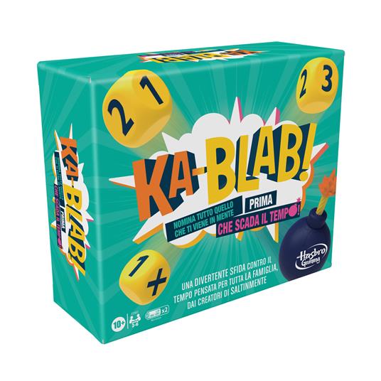 Ka-Blab! Gioco di società per famiglie, adolescenti e bambini dai 10 anni  in su (gioco in scatola Hasbro Gaming - Hasbro - Games - Giochi di ruolo e  strategia - Giocattoli