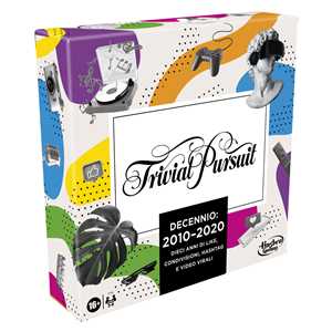 Giocattolo Trivial Pursuit Decennio: 2010 - 2020, gioco da tavolo per adulti e adolescenti Hasbro
