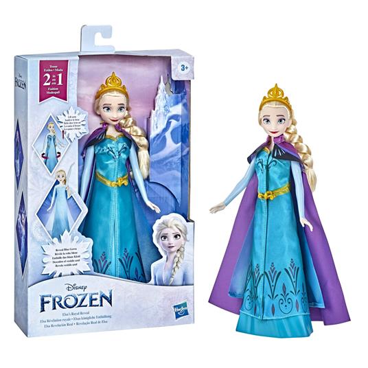 Hasbro Disney Frozen Elsa Rivelazione Reale, fashion doll di