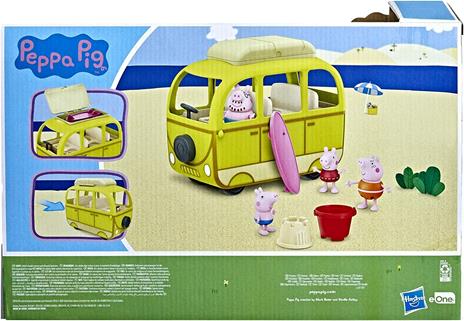 Peppa Pig - Camper alla Spiaggia, veicolo giocattolo per età prescolare con ruote che girano - 5
