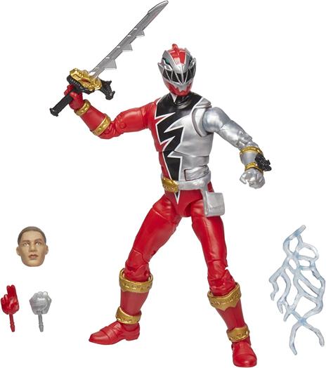 Power Rangers Dino Fury Fulminecollection Action Figura 2022 Red Ranger 15 Cm Hasbro - 3