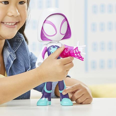 Hasbro Marvel Spidey e I Suoi Fantastici Amici - Mega Ghost-Spider, action figure da 22,5 cm - 6