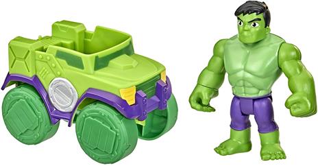 Hasbro Marvel Spidey e I Suoi Fantastici Amici - action figure di Hulk e veicolo Smash Truck