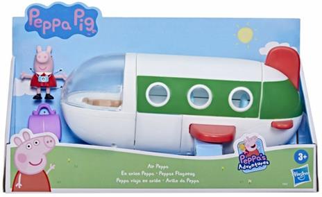 Peppa Pig - Air Peppa, Aereo Giocattolo per età Prescolare, Ruote Che Girano, 1 Action Figure, 1 Accessorio