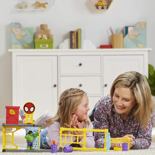 Hasbro Marvel Spidey e I Suoi Fantastici Amici - Hulk Spaccatutto, playset per età prescolare - 4