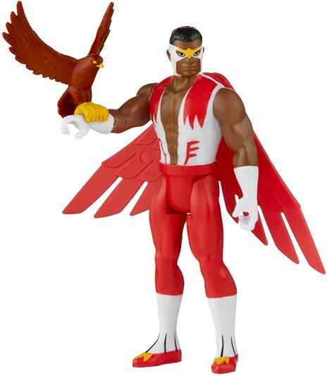 Hasbro Marvel Legends Series, Retro 375 Collection, Falcon, action figure collezionabile da 9,5 cm