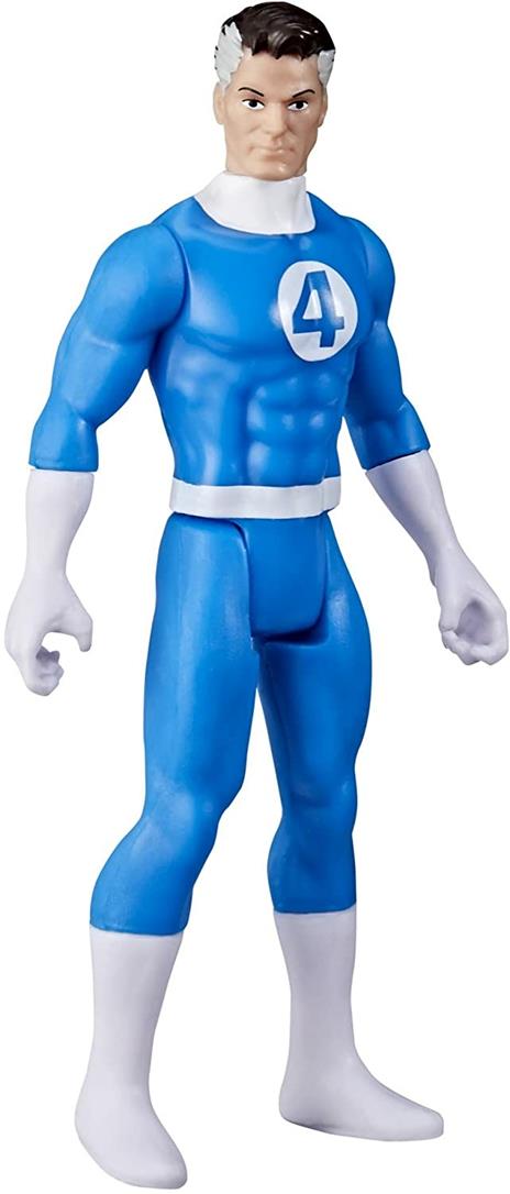 Hasbro Marvel Legends Series, Retro 375 Collection, Mr. Fantastic, action figure collezionabile da 9,5 cm