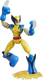 Hasbro Marvel Avengers - Bend and Flex Missions, Wolverine Fire Mission, action figure pieghevole da 15 cm