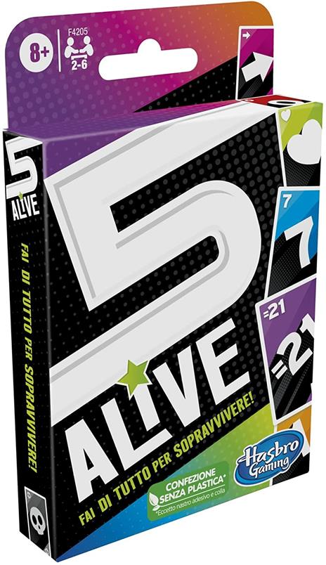 5 Alive, gioco di carte veloce per famiglie, dagli 8 anni in su, per 2-6 giocatori - 2
