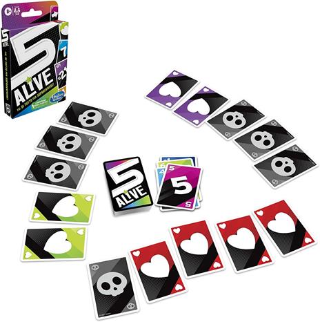 5 Alive, gioco di carte veloce per famiglie, dagli 8 anni in su, per 2-6 giocatori - 3