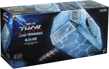 Marvel Legends Series, Mjolnir del Potente Thor, Martello per Roleplay elettronico con luci ed Effetti sonori - 2