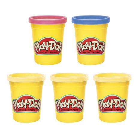 Play-Doh - Vasetti Smile, confezione da 5 vasetti di pasta da modellare atossica (112g ciascuno), ispirata alle emoji - 3