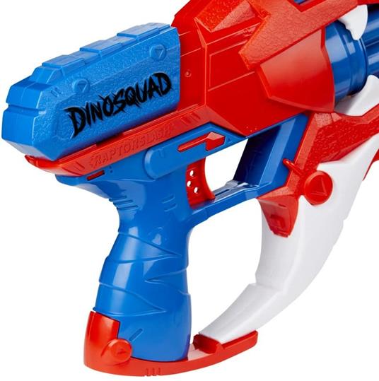 Nerf DinoSquad - Blaster lancia-dardi Raptor-Slash, con tamburo rotante da 6 dardi, azione raffica di colpi - 4
