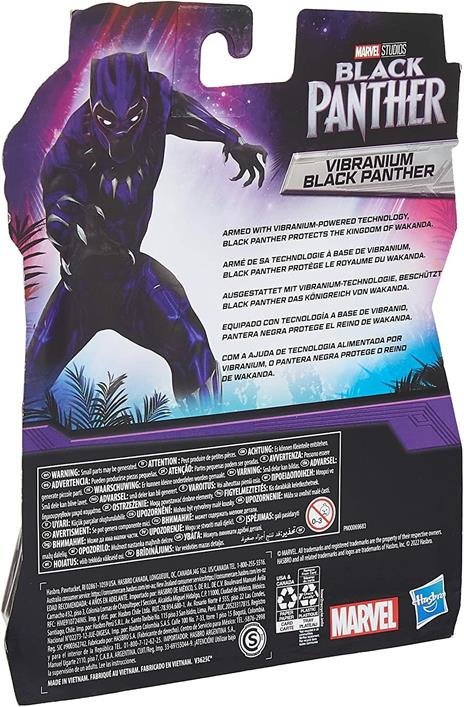 Hasbro Marvel Black Panther, Marvel Studios Legacy Collection, action figure di Black Panther Vibranium in scala da 15 cm - 2