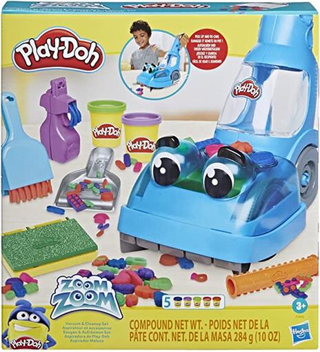 Play-Doh - L'Aspiratutto di Play-Doh, playset con 5 vasetti di pasta da modellare atossica