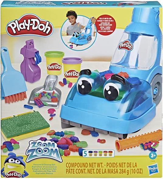 Play-Doh - L'Aspiratutto di Play-Doh playset con 5 vasetti di pasta da modellare atossica