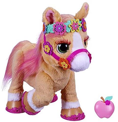 FurReal - Cinnamon, Il Mio Pony Stiloso, peluche interattivo da 35 cm, con oltre 80 suoni e reazioni