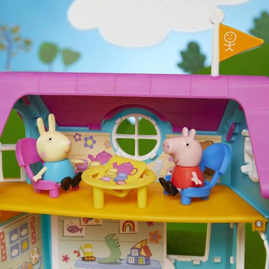 Peppa Pig - La Clubhouse di Peppa Pig, gioco per bambini in età prescolare, con effetti sonori, 2 personaggi, 7 accessori - 4