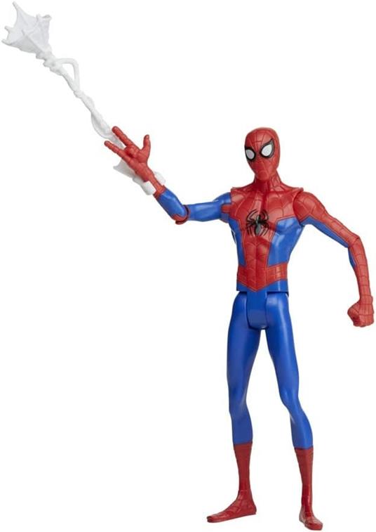 Hasbro Marvel "Spider-Man: Across the Spider-Verse", action figure di Spider-Man in scala da 15 cm con accessorio ragnatela
