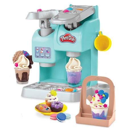 Play-Doh Kitchen Creations - La Caffettiera Super Colorata di Play-Doh, playset con 20 accessori - 3