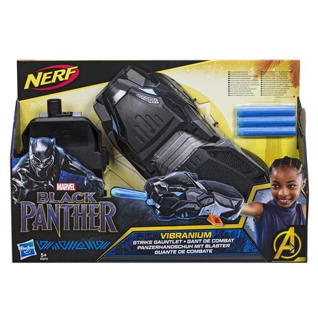 Hasbro Marvel Black Panther, Vibranium, guanto da combattimento con 3 dardi Nerf - 8