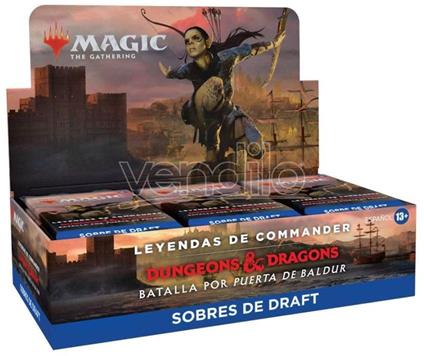 Magic The Gathering Leyendas De Commander: Batalla Por Puerta De Baldur Draft Booster Display (24) Spagnolo Wizards Of The Coast