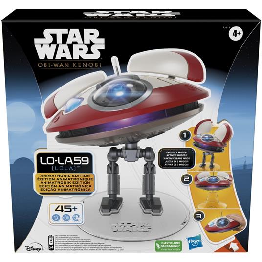 Hasbro Star Wars - L0-LA59 (Lola) Animatronic Edition, droide elettronico "Obi-Wan Kenobi", giocattolo di Star Wars
