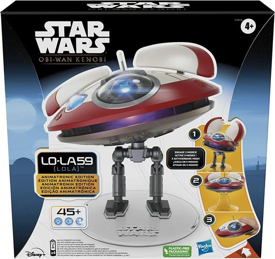 Hasbro Star Wars - L0-LA59 (Lola) Animatronic Edition, droide elettronico "Obi-Wan Kenobi", giocattolo di Star Wars - 3