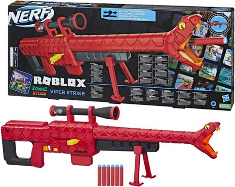 Nerf Roblox - Cobra: blaster lancia dardi Viper Strike, con codice per esclusivo articolo virtuale - 3