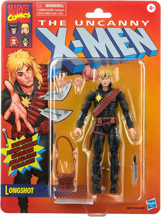 Hasbro- Marvel Legends Series X-Men Classic Longshot, Giocattolo da 15,2 cm, 4 Accessori, Multicolore, F3977 - 2