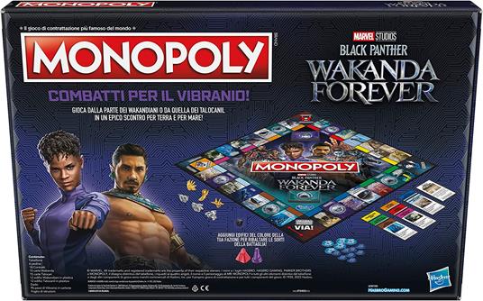 Monopoly Marvel Black Panther: Wakanda Forever - gioco da tavolo per famiglie, dagli 8 anni in su, da 2 a 6 giocatori - 3