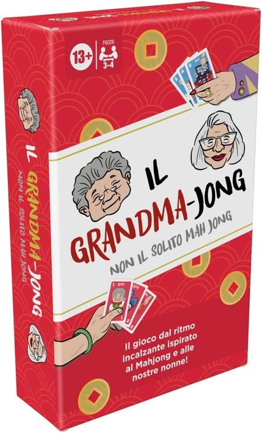 Il Grandma-Jong, un gioco di carte dal ritmo incalzante per 3-4 giocatori, ispirato al Mahjong e a 2 nonne - 2