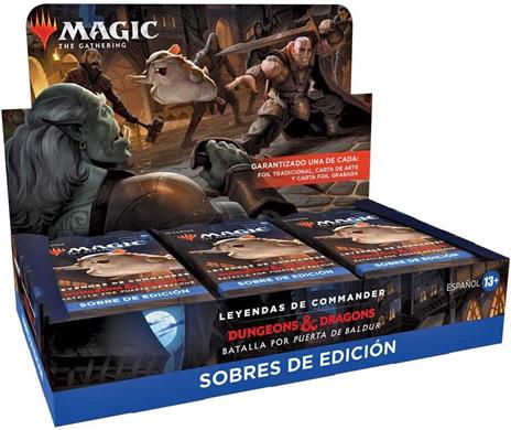 Magic The Gathering Leyendas De Commander: Batalla Por Puerta De Baldur Set Booster Display (18) Spagnolo Wizards Of The Coast