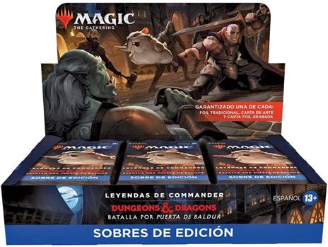Magic The Gathering Leyendas De Commander: Batalla Por Puerta De Baldur Set Booster Display (18) Spagnolo Wizards Of The Coast - 5