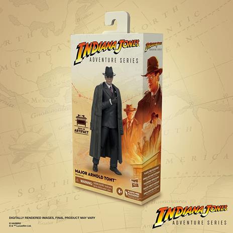 Hasbro Indiana Jones e i Predatori dell'arca perduta, Adventure Series, Giocattolo del Maggiore Arnold Toht, 15 cm - 2