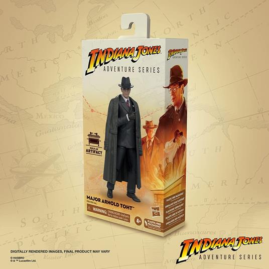 Hasbro Indiana Jones e i Predatori dell'arca perduta, Adventure Series, Giocattolo del Maggiore Arnold Toht, 15 cm - 2