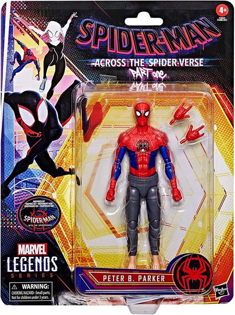 Hasbro Marvel Legends Series, Peter B. Parker, 15 cm, ispirata al film Spider-Man: Across the Spider-Verse - 2
