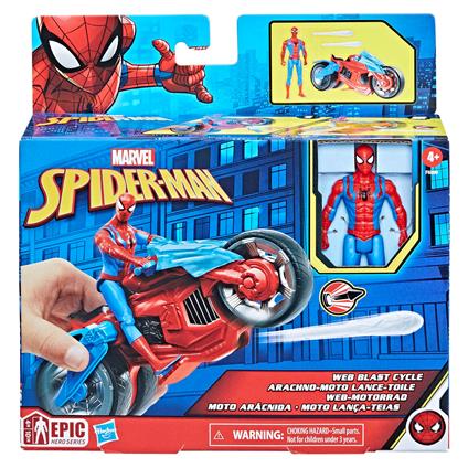 Hasbro Spiderman Veicolo con Personaggio 10 cm